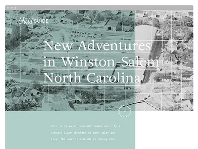 Field Guide Temp Site design field guide web website