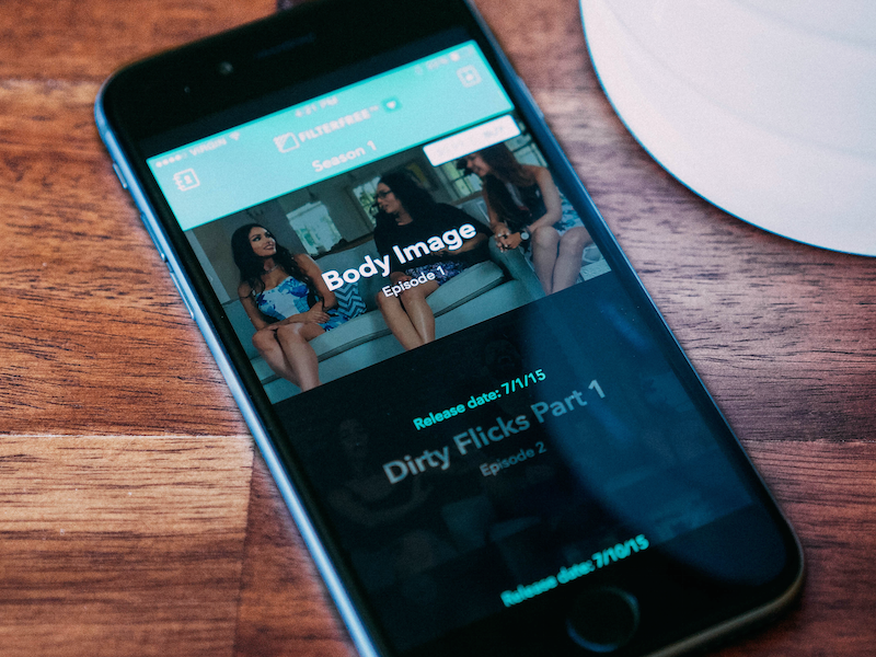 FilterFree tv App Design app apple best design designer feed iphone mobile top ui ux