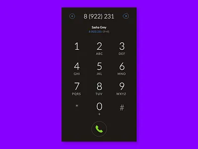 Day 003 - Dial Pad call chat contacts dial widget messages number pad phone skype ui ux