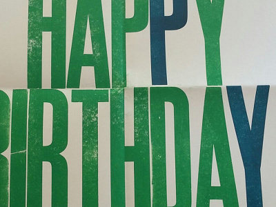 Happy birthday letterpress poster birthday card happy birthday letterpress poster superfine press type typography wood type