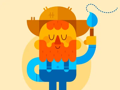 Vincent character van gogh vector