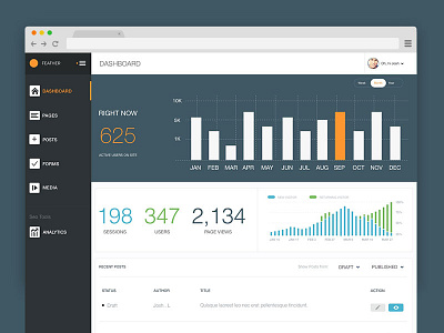 Dashboard CMS cms dashboard design ui ux website