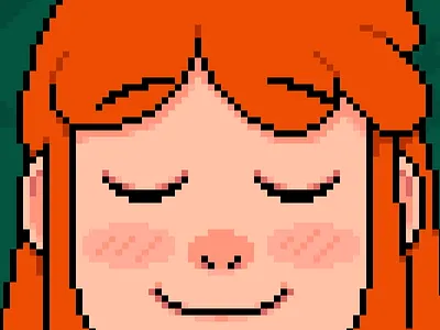 Pixel Flora character fan art illustration pixel art