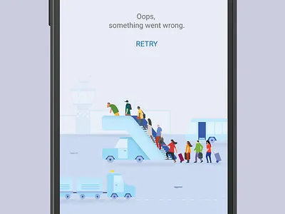 Flights error page error error page flight flights google illustration material design