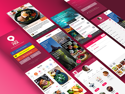 App UI android app gui ios landing mobile post profile social ui ux