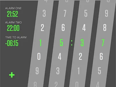 Alarm Clock 24 hour alarm clock slanted time touch