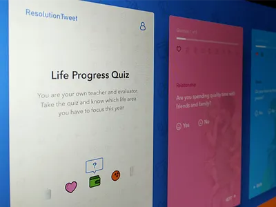 Life Progress Quiz android app career contribution fun health life areas money personality development quiz relationship spirituality travel