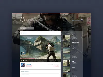 Video coach esport landing player video
