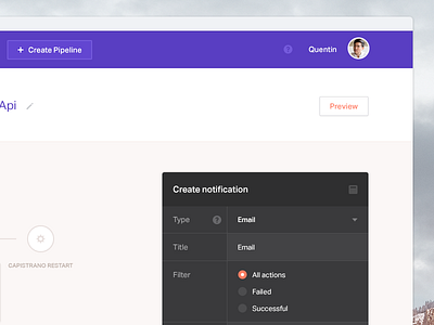 Dockbit app [wip] app clean dashboard deployment dockbit engineer flat interface simple ui webapp