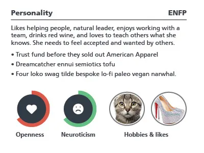 Agency User Personas marketing print design user personas