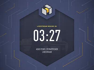 PCPP Livestream Countdown circuits countdown din livestream pcpartpicker source sans pro