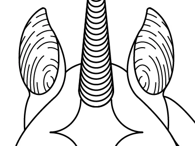 Semi-symmetrical Unicorn horn horse one shirt unicorn