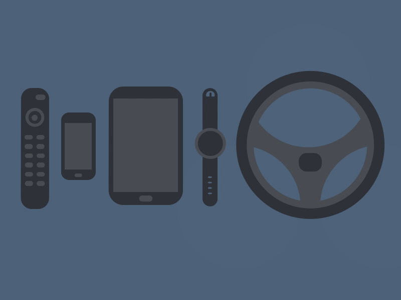 Internet of Things: Multi-platform Support animation car driving flat internet of things iot motion graphics multi platform smart watch