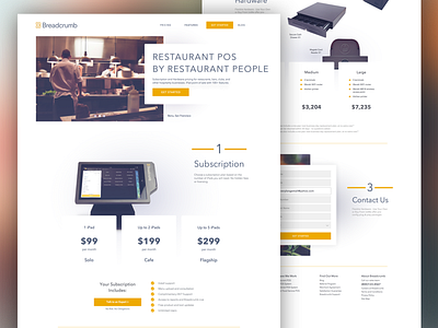 Breadcrumb website flat hardware homepage pos website