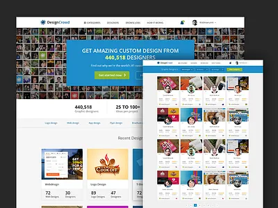 Designcrowd redesign concept concept crowd outsourcing designcrowd website redesign