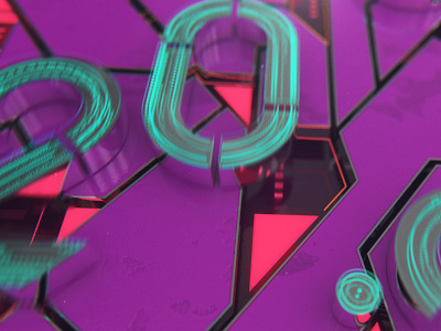Wrd3 3d animation count metal numbers realistic wired