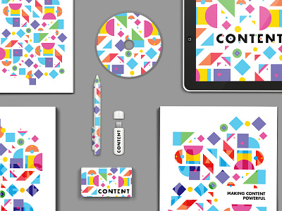 Making Content Powerful abstract brand branding color colour identity logo logomark pattern vibrant
