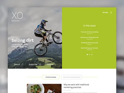 XO Magazine 2 content fluid magazine photographic toc ui web website