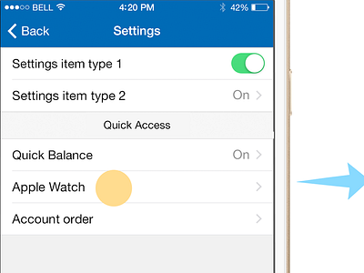 Quick Access - Quick Flow! iOS flow ios ui