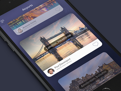 Transfer app. Airports list app design ios mobile transfer ui ux
