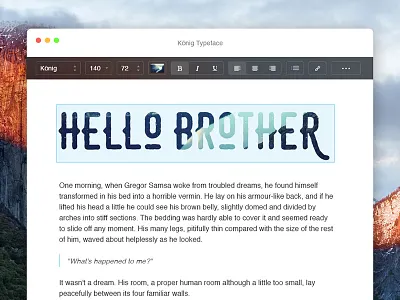 Day 043 - Text Edit apple capitan clean edit editor el flat mac osx text ui