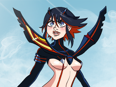Ryuko Matoi animation anime character design digital illustration kill la kill ryuko matoi