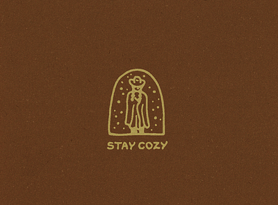 Stay Cozy cowgirl cozy graphic design illustration lettering logo texas western winter