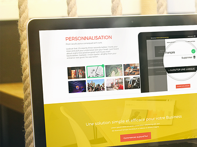 Tastify - Landing Page app flat ipad startup tastify