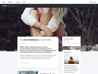 Personal WordPress Theme Design theme themeforest ui web wordpress