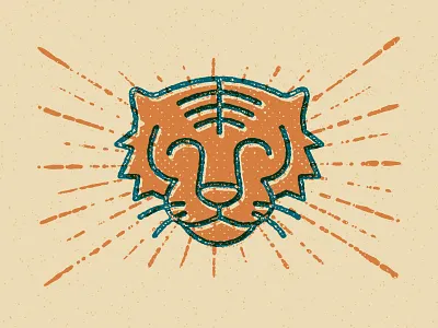 Easy Tiger cider label tiger