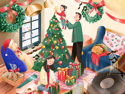 Merry Christmas! brush character illustration christmas christmasillustration design digital illustration full color graphic design happyholidays illus illustration merrychristmas