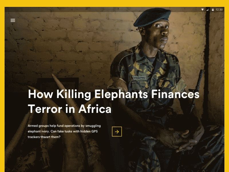 Magazine tablet concept app article articles geographic magazine national scroll