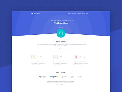 Simple Landing Page call clean flat landing page simple web