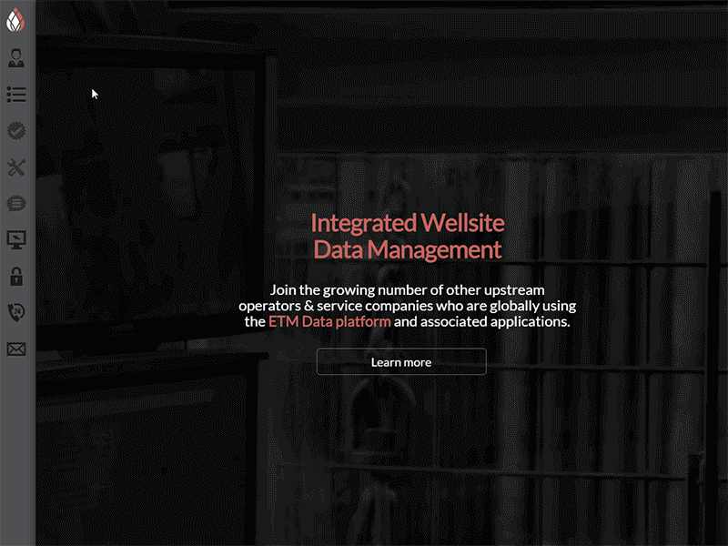 ETM website animation ambient animation feedback interaction material menu off canvas scroll transition ui ux web