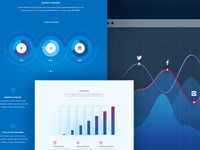 Analytics Platform Page analytics chart clean data design funnel graph landing page modern ui ux website