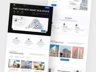 Property Landing Page Website ahmed tamjid apartement building business home page landing page properties property property management rchitecture real estate real estate agency real estate branding real estate website realestate realestateagent realtor residence website design