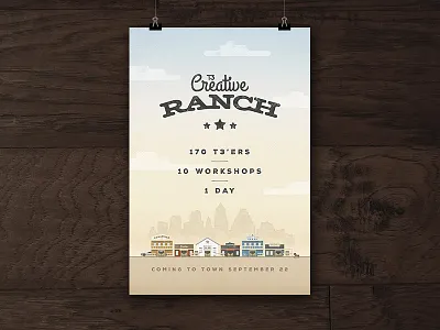 Creative Ranch creative ranch illustration poster t3 western