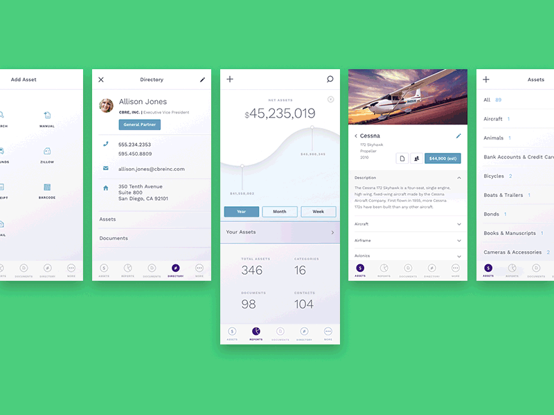 Light to Dark design interface mobile ui