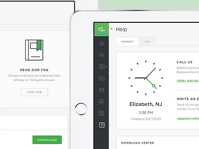 Dashboard - help page clean dashboard help minimal ui ux