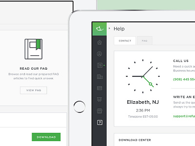 Dashboard - help page clean dashboard help minimal ui ux