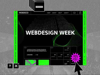 Web-brutalism and fluid typography animation app art brutalism concept design flat fluid graphic design illustration landing page minimal responsive startup typography ui ux vector web website