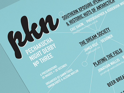 PechaKucha Night event design identity pechakucha print