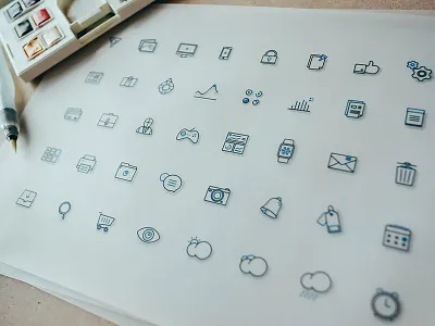Fblu free icons apple watch cart filter graph icon lined mail notification print shop trash weather