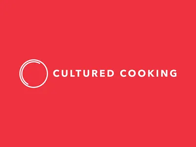 Cultured Cooking branding cooking identity logo system typography