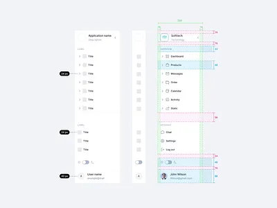 Left Navigation app dashboard design fintech left menu navigation saas sergushkin sidebar sidenav ui user interface ux ux design web website