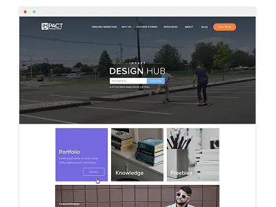Design Hub content creative form hub subscribe ui ux webdesign