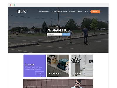 Design Hub content creative form hub subscribe ui ux webdesign