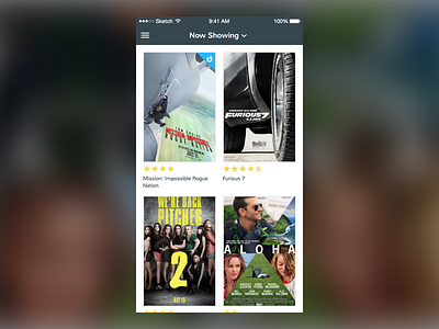 Now Showing cinema ios movies showtime