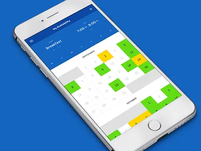 My Availability - 001 app breakfast calendar ios mobile schedule