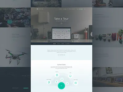 FMG - Features clean features flat homepage inner page landing page tour page ui ux web design website